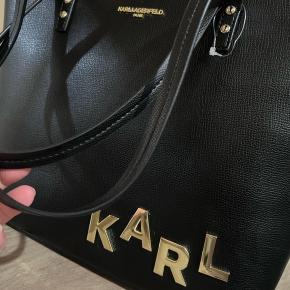 ❌SOLD❌NWT Karl Lagerfeld Black Tote Bag - Picture 7 of 7